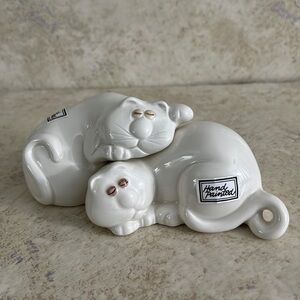 Fitz and Floyd Salt and Pepper Shaker Lazy Kitty Cats